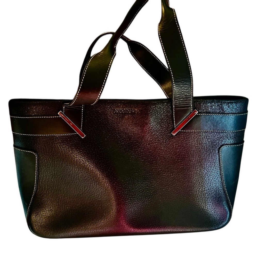 Gucci Rare Black Leather Bag with Silvertone Accents - Picture 3 of 13